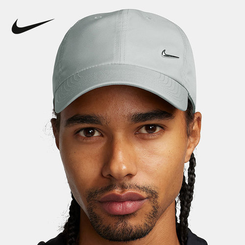 NIKE耐克男女帽子春秋新款运动帽休闲遮阳鸭舌帽棒球帽FB5372-077