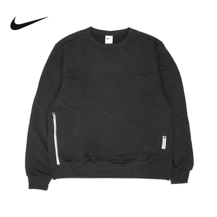 FZ0221 运动休闲刺绣黑色圆领套头衫 010 秋新款 Nike耐克卫衣男长袖