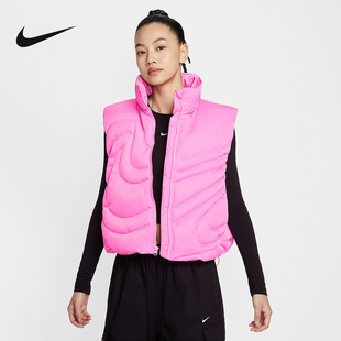 606 运动宽松连帽背心IH8008 Nike耐克羽绒马甲女子2025秋冬季 新款