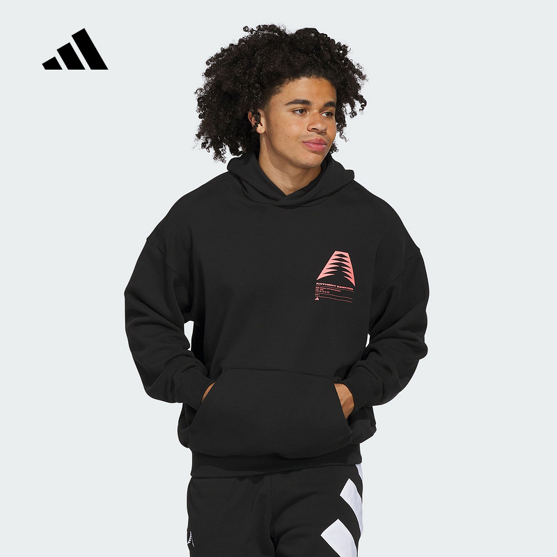 adidas阿迪达斯爱德华兹Edwards篮球连帽套头衫25冬男卫衣 JM2675