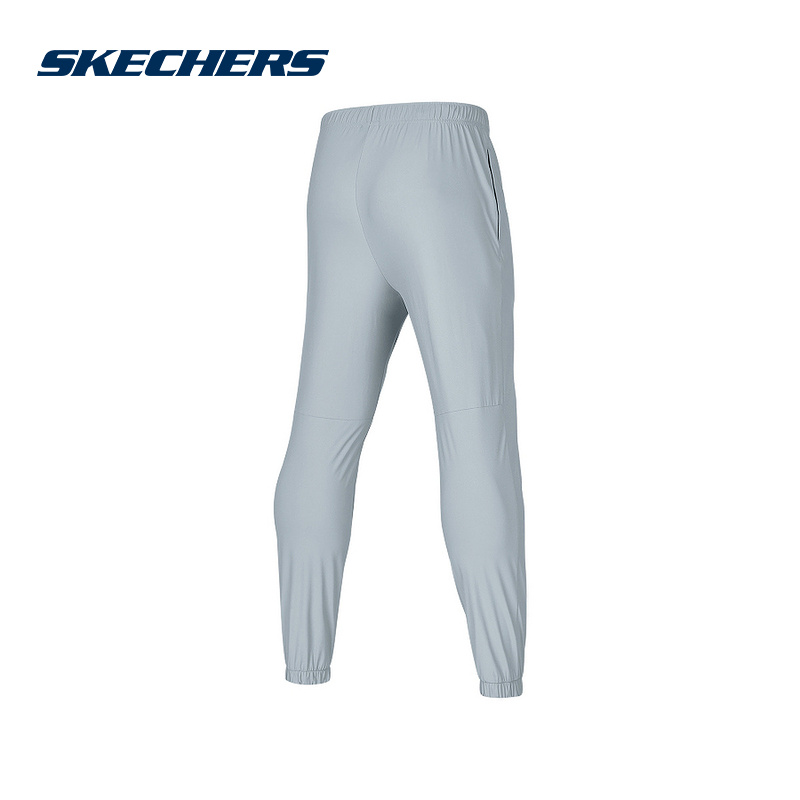 SKECHERS斯凯奇男裤夏季简洁舒适休闲百搭针织长裤 P224M133-002A