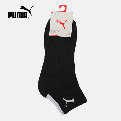 PUMA彪马袜子2026春中性运动健身休闲舒适透气跑步短袜 947632-01