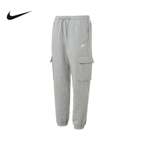 Nike耐克男裤工装运动裤跑步加绒束脚卫裤休闲针织长裤FN3806-063