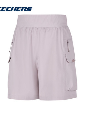 Skechers斯凯奇2026夏季女款运动休闲宽松舒适透气短裤 P326W075