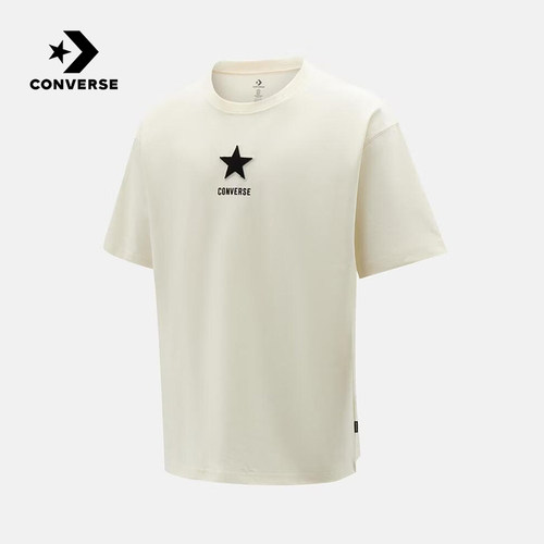 Converse匡威2026秋男运动休闲短袖五角星简约百搭T恤 MCK057-W2Y