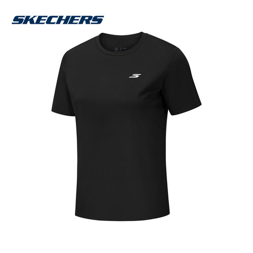 Skechers斯凯奇2026夏季女士运动短袖圆领透气休闲T恤衫 P326W061