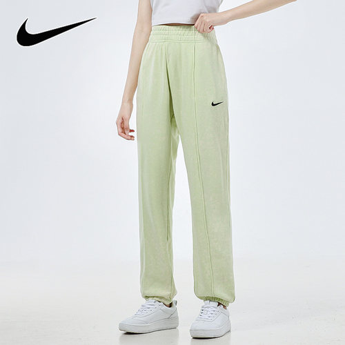 Nike耐克新款保暖女子运动训练裤宽松阔腿休闲长裤BV4090-010