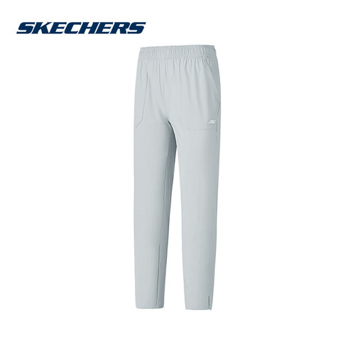 Skechers斯凯奇夏季女士透气凉感舒适休闲梭织长裤 P325W093/004T