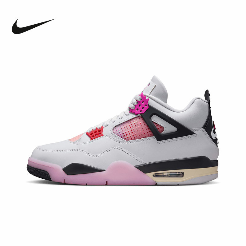 耐克AIR JORDAN 4 AJ4漫画白粉乔4男款中帮复古篮球鞋JA1135-100