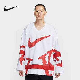 HV1138 印花宽松网眼透气套头衫 100 卫衣25秋新款 Nike耐克男子长袖