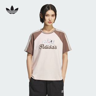 adidas阿迪达斯迪士尼101斑点狗半袖2025秋女三叶草短袖T恤KG6699