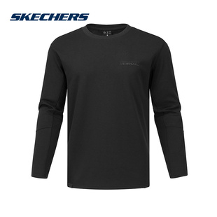Skechers斯凯奇2026春男士休闲运动长袖衫舒适透气 P126M049/0018