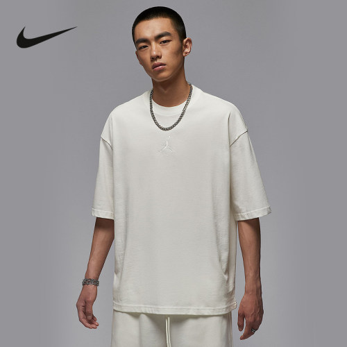 Nike耐克AJ短袖男夏季Jordan刺绣宽松透气半袖运动T恤IB7346-010