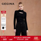 GEGINA吉吉娜秋冬季 保暖时髦内搭上衣商场款 新品 黑色百搭T恤修身