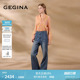 高腰显瘦时髦长裤 GEGINA吉吉娜春夏季 百搭牛仔裤 经典 子女 新品