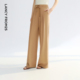 复古通勤百搭裤 朗姿轻商务阔腿压褶系带宽松西服裤 子2 朗姿奥莱