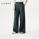 真丝通勤阔腿裤 朗姿2024夏季 LANCY 垂坠感宽松气质轻熟 朗姿奥莱