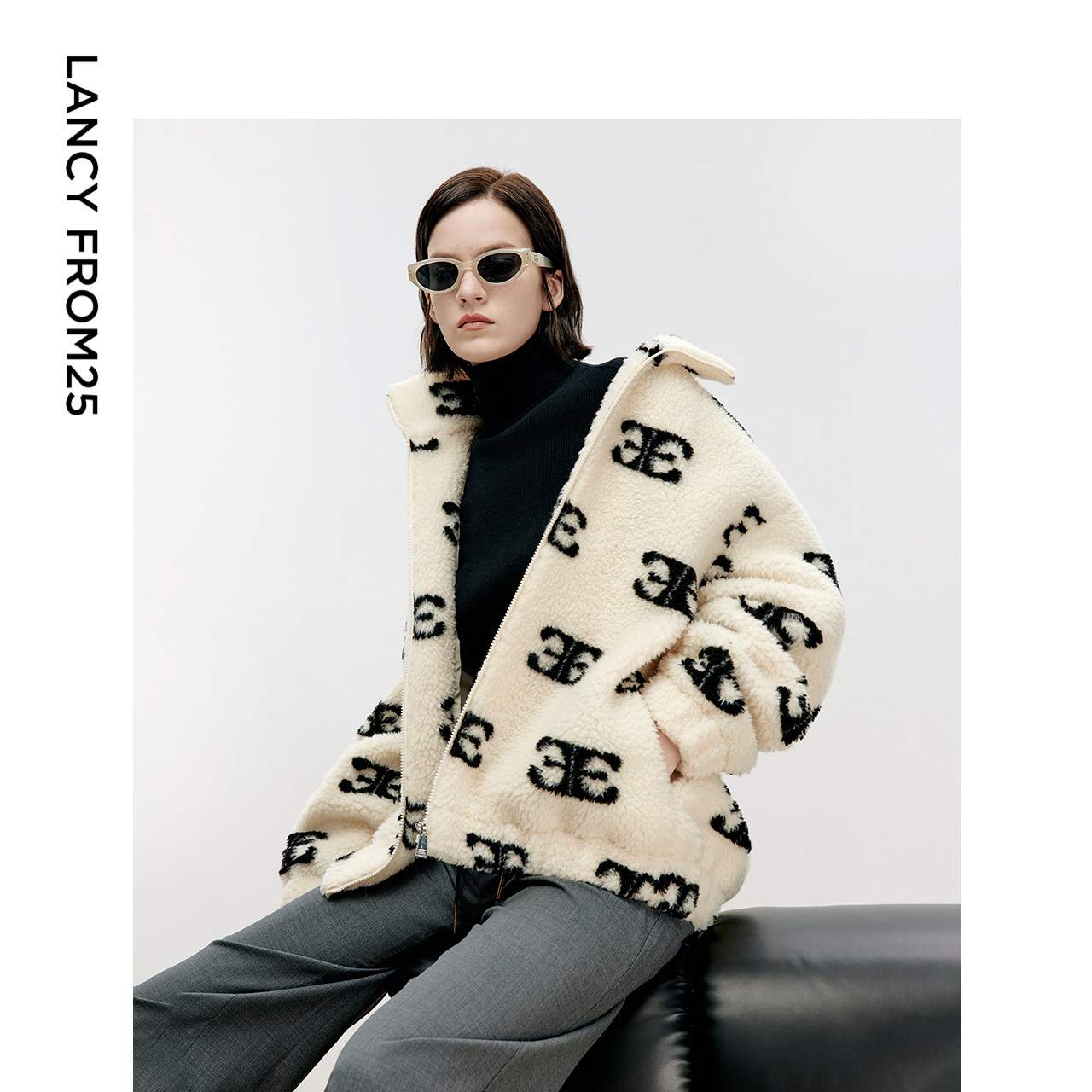 [朗姿奥莱]朗姿欧洲EiLEEN ELITEE设计感短款外套大衣女2024冬季,女装/女士精品,皮草,淘宝优惠券,粉丝福利购,淘宝优惠卷