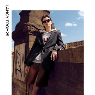 2024年秋新款 ELITEE羊毛西装 朗姿欧洲EiLEEN 女气质西 朗姿奥莱