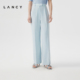 新款 朗姿2024夏季 女直筒宽松 裤 朗姿奥莱 垂感气质通勤西装 LANCY