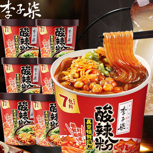 李子柒酸辣粉桶装粗粉免煮