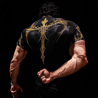 Breathedivinity紧身衣运动T恤速干弹力打底衫健身服运动骑行跑步