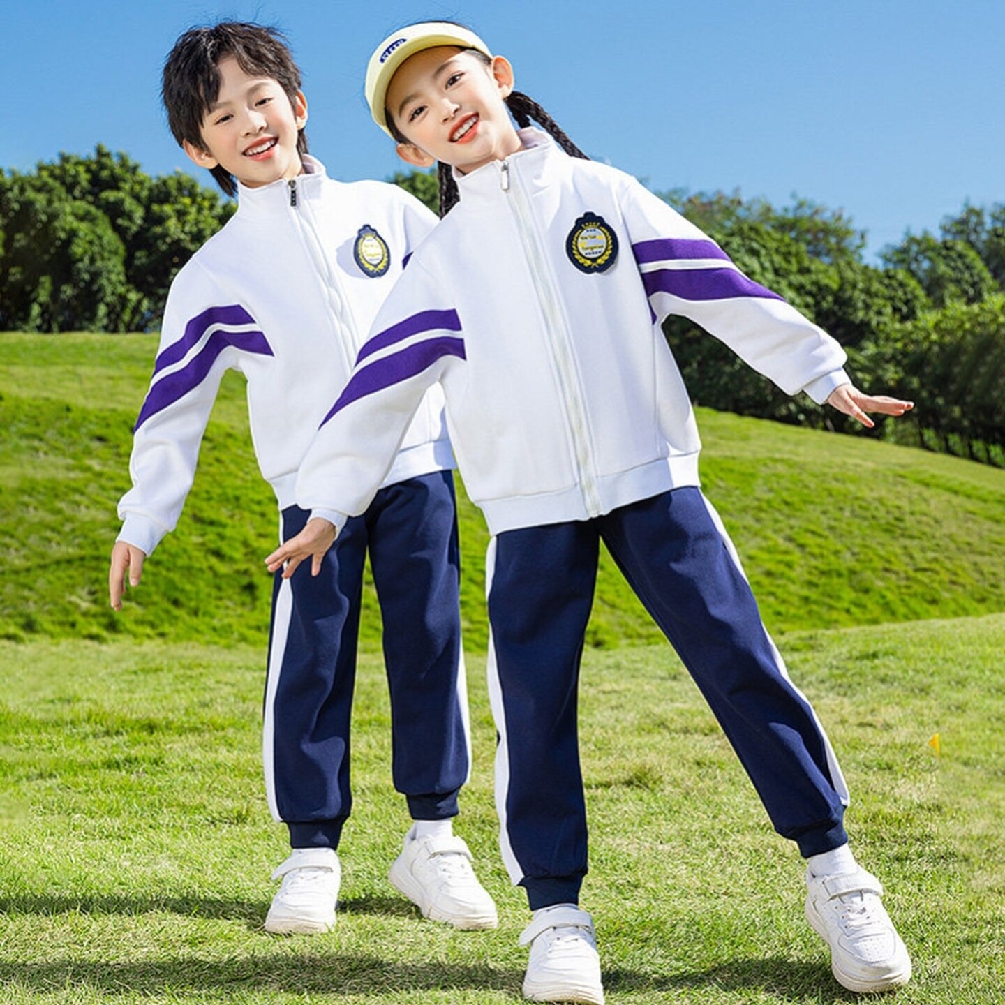 幼儿园班服长袖男童春秋季女套装四件套运动服饰学院风幼儿园园服