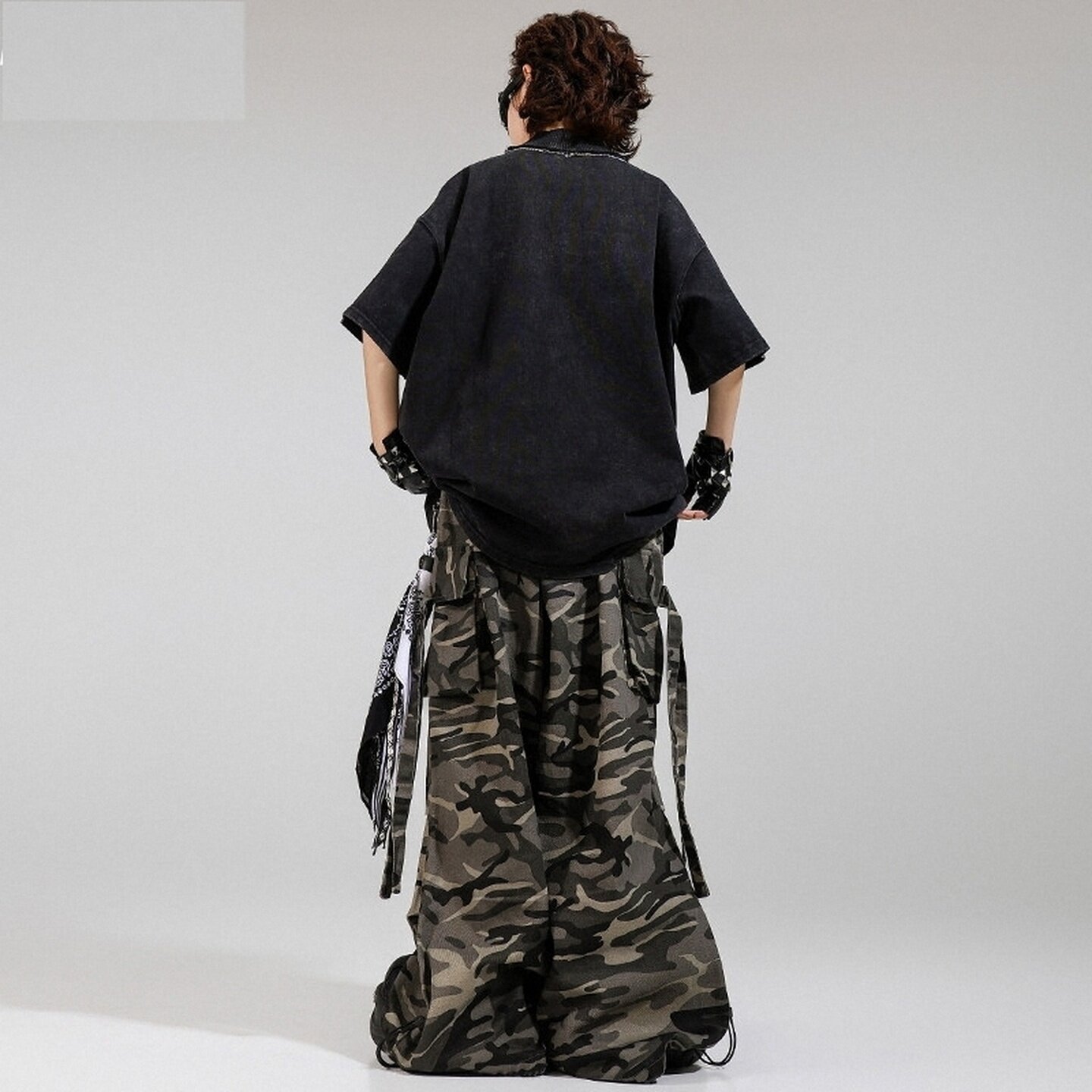 儿童街舞男童套装牛仔男女童夏季童装演出长裤服装练舞装帅潮流