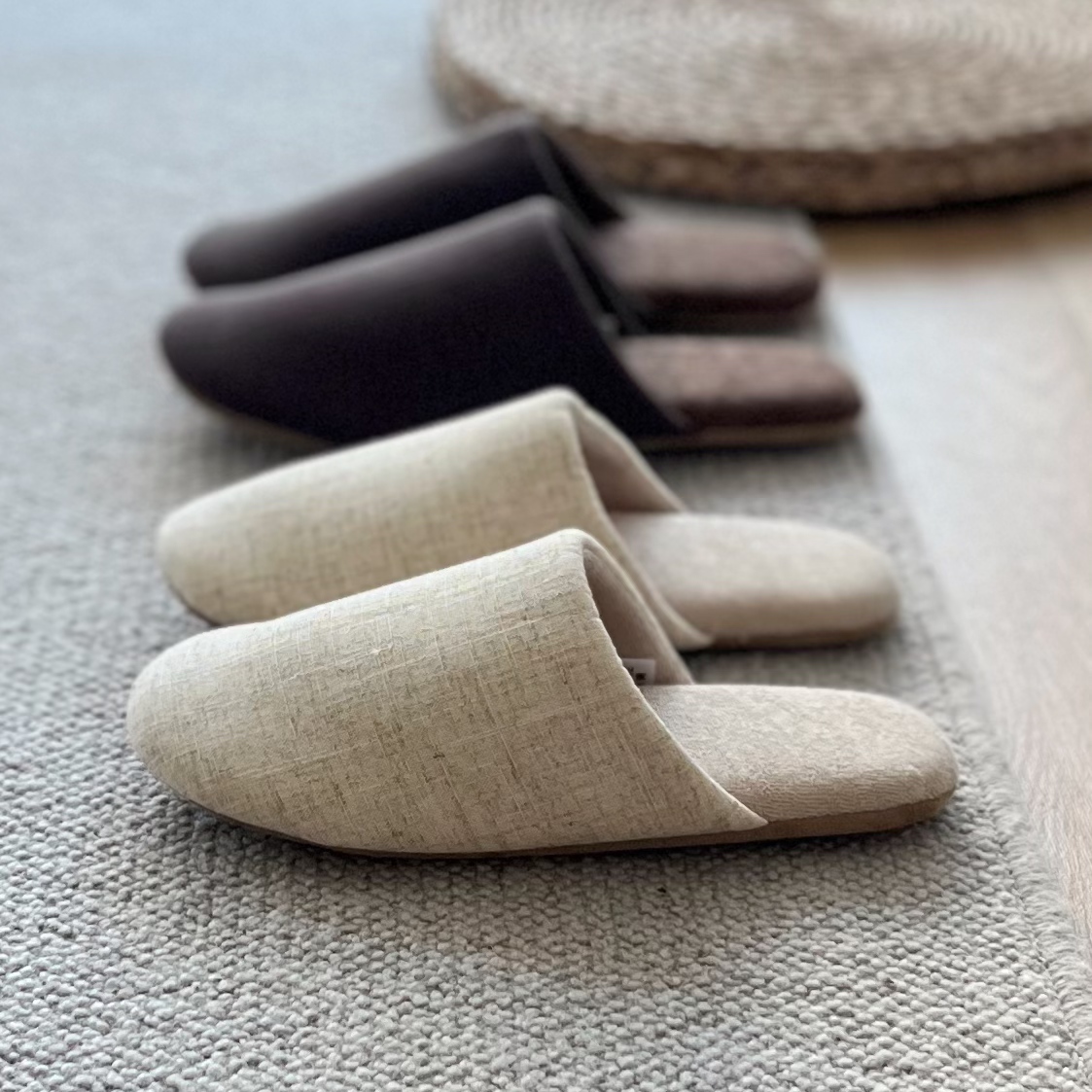 日式地板静音拖鞋情侣室内包头拖