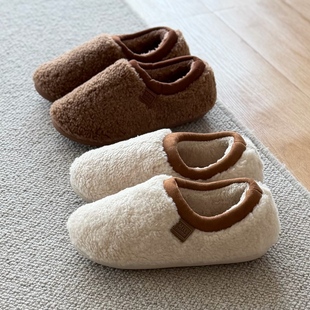 超软踩屎感包跟月子鞋产后秋冬居家室内孕妇棉拖鞋加绒保暖防滑女