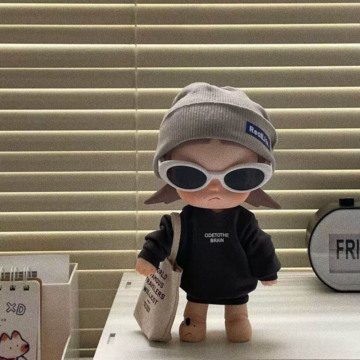 酷酷嘎子姐zsiga1/8娃衣灰帽酷黑系套装可爱卡通玩偶换装娃衣着替,模玩/动漫/周边/娃圈三坑/桌游,棉花娃娃/毛绒玩具娃衣,淘宝优惠券,粉丝福利购,淘宝优惠卷