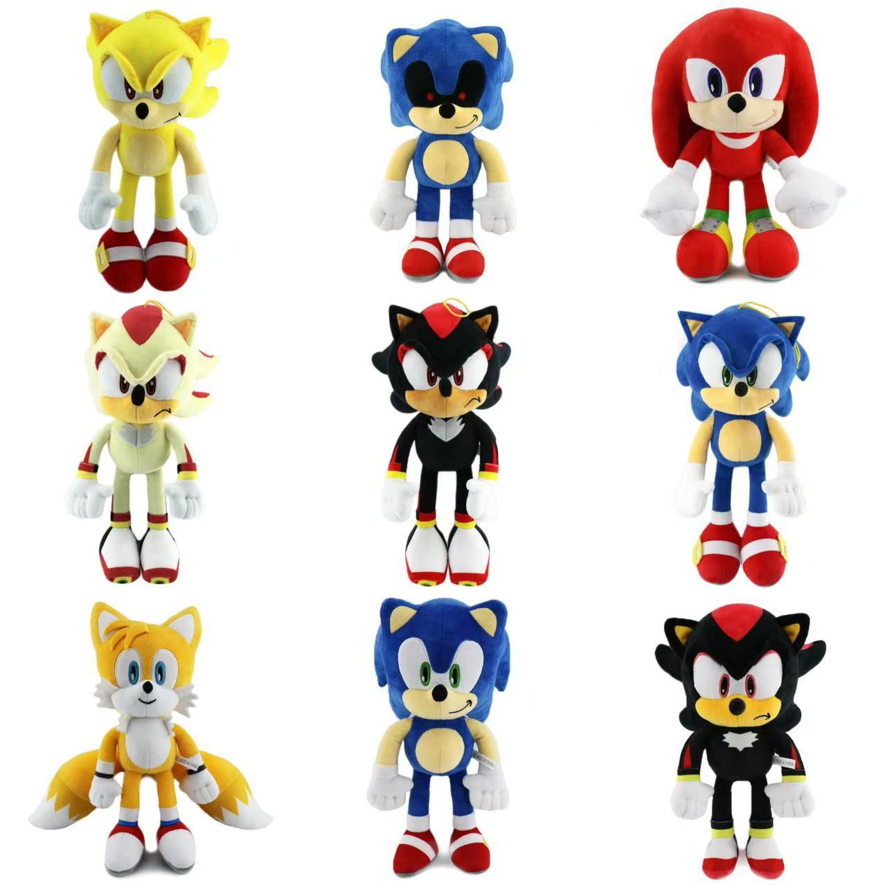 新款超音鼠sonic超级索尼克毛绒玩具塔尔斯纳克刺猬公仔儿童礼物