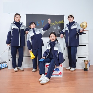 江西吉安市峡江县统一校服小学生初中高中夏季春秋季运动装新款