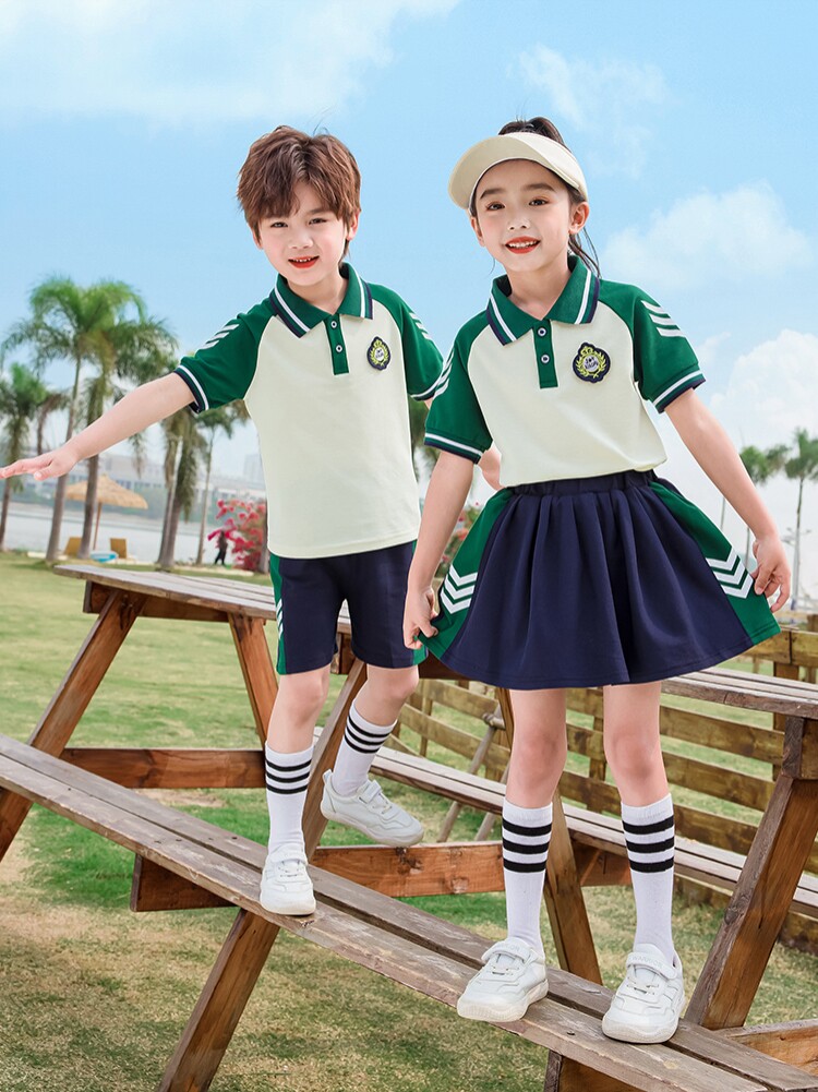 蓝色小学生校服幼儿园园服春夏运动服棒球运动棒球服秋冬季活力