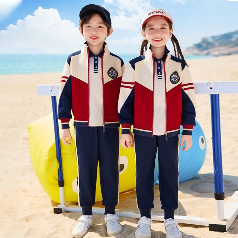 幼儿园园服男女童舞蹈大合唱港风演出服蓬蓬裙背带裤彩虹色啦啦队