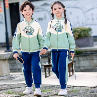 幼儿园班服春夏运动服入园两件套男女童学生小学生夏装英伦风套装