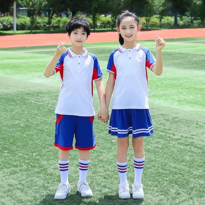 小学生校服韩版班服夏季套装演出服运动服短袖运动套装六一表演