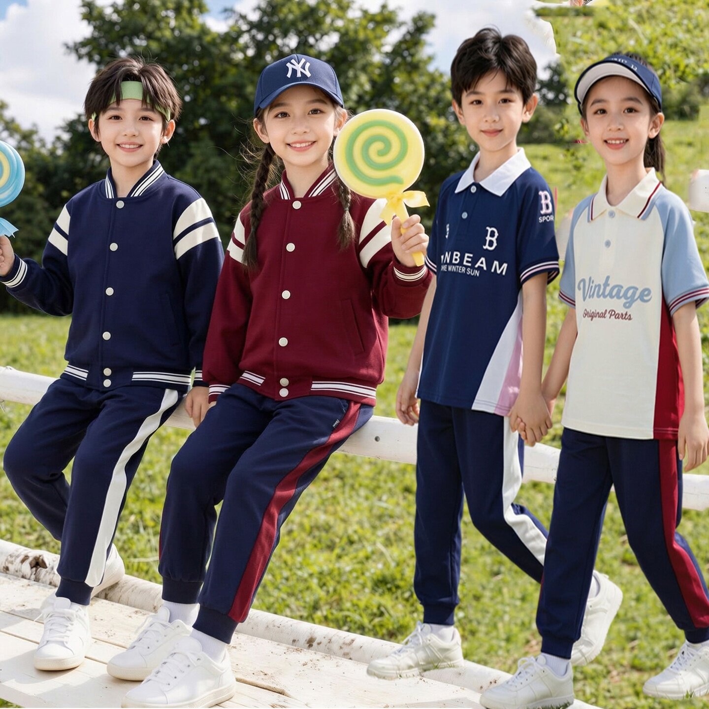 幼儿园园服儿童三件套老师装夏装春夏小学生校服男女童春秋款韩版
