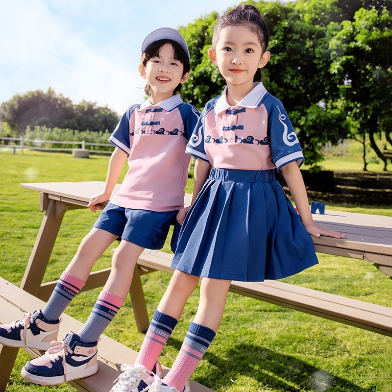 英伦风班服演出服表演服女孩秋装运动服服装秋冬季红色中小学教师
