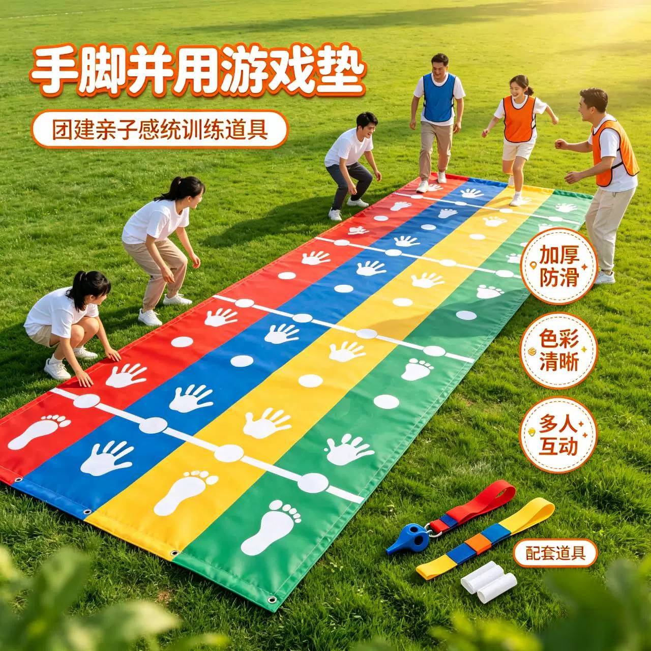 手脚并用运动垫团建拓展玩具游戏