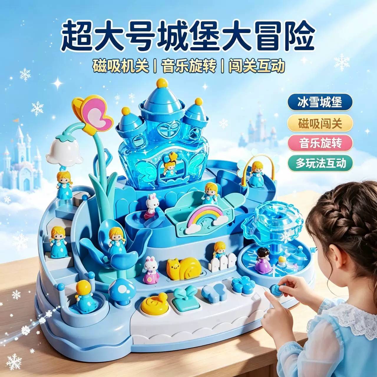 儿童多功能冰雪乐园闯关大冒险|