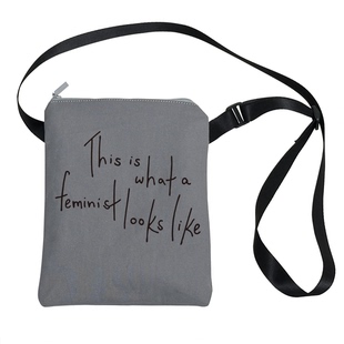 女权主义this is what a feminist looks like小众斜挎单肩迷你包