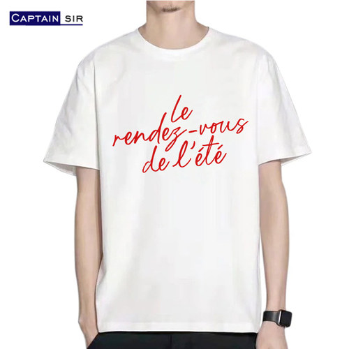 巴黎夏日电影周边短袖t恤