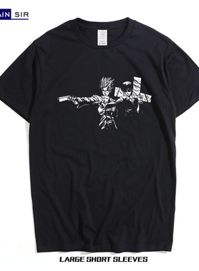 枪神TRIGUN恶搞电影低俗小说 史丹比特动漫周边短袖t恤男女夏纯棉