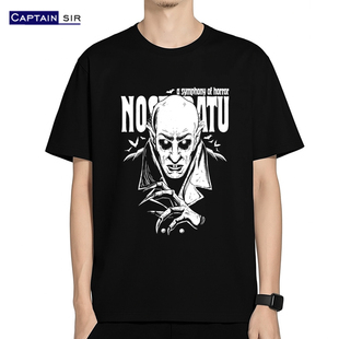 原创设计Nosferatu诺斯费拉图吸血鬼电影周边衣服短袖t恤男女全棉