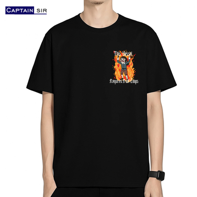 美剧Haunted Hotel 闹鬼屋酒店Abaddon周边 简约短袖t恤男女 全棉