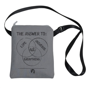 斜挎单肩迷你背包 银河系漫游指南周边 原创设计 宇宙万物答案42