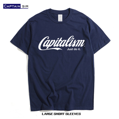 资本主义原创设计可乐风印花T恤