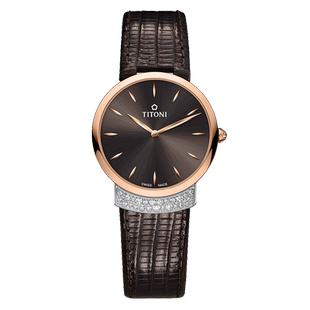 瑞士梅花手表女优雅伊人系列石英黑皮带女表 TQ-42912-SRG-ST-592