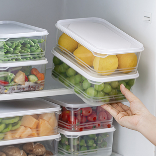 食品级 冷冻收纳盒冰箱分装 可微波炉 2000ML密封保鲜盒 3个装